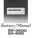 PIONEER SX-620 SX-3500 STEREO RECEIVER SERVICE MANUAL INC BLK DIAG PCBS SCHEM DIAG AND PARTS LIST 19 PAGES ENG