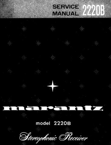 MARANTZ 2220B STEREOPHONIC RECEIVER SERV MAN INC  PCBS US SCHEM DIAGS AND PARTS LIST 27 PAGES ENG