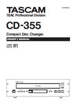TASCAM CD-355 CD CHANGER OWNER'S MANUAL INC CONN DIAG AND TRSHOOT GUIDE 18 PAGES ENG