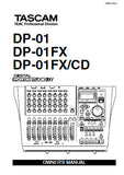 TASCAM DP-01 DP-01FX DP-01FX/CD DIGITAL PORTASTUDIO OWNER'S MANUAL INC CONN DIAG BLK DIAG AND TRSHOOT GUIDE 88 PAGES ENG