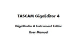 TASCAM GIGAEDITOR 4 GIGASTUDIO 4 INSTRUMENT EDITOR USER MANUAL 210 PAGES ENG