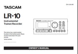 TASCAM LR-10 INSTRUMENTAL TRAINER RECORDER OWNER'S MANUAL INC CONN DIAGS AND TRSHOOT GUIDE 100 PAGES ENG