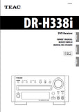TEAC DR-H338i DVD RECEIVER OWNER'S MANUAL INC CONN DIAGS AND TRSHOOT GUIDE 148 PAGES ENG FRANC ESP