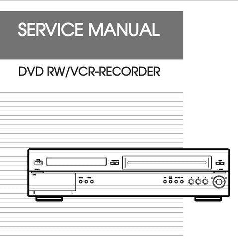 TEAC DV-R101 DVD RW VCR-RECORDER SERVICE MANUAL I05 PAGES ENG