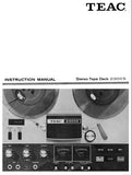 TEAC 2300S STEREO TAPE DECK INSTRUCTION MANUAL INC CONN DIAG AND TRSHOOT GUIDE 30 PAGES ENG