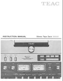 TEAC 5500 STEREO TAPE DECK INSTRUCTION MANUAL INC CONN DIAG AND TRSHOOT GUIDE 32 PAGES ENG