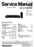 TECHNICS SU-C1000M2 STEREO CONTROL AMPLIFIER SERVICE MANUAL INC BLK DIAG PCBS SCHEM DIAG AND PARTS LIST 32 PAGES EN0