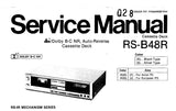 TECHNICS RS-B48R AUTO REVERSE STEREO CASSETTE TAPE DECK SERVICE MANUAL INC BLK DIAG SCHEM DIAG PCBS AND PARTS LIST 35 PAGES ENG FRANC DEUT ESP