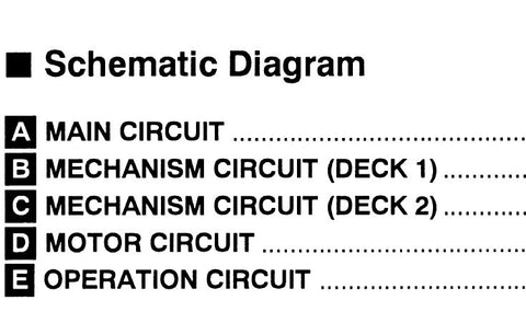 TECHNICS RS-CH610 STEREO CASSETTE TAPE DECK SCHEMATIC DIAGRAMS 10 PAGES ENG