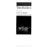 TECHNICS RS-M95 STEREO CASSETTE TAPE DECK OPERATING INSTRUCTIONS INC CONN DIAG AND TRSHOOT GUIDE 26 PAGES ENG DEUT