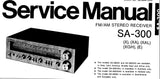 TECHNICS SA-300 FM AM STEREO RECEIVER SERVICE MANUAL INC BLK DIAG SCHEM DIAG PCB'S AND PARTS LIST 27 PAGES ENG