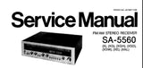 TECHNICS SA-5560 FM AM STEREO RECEIVER SERVICE MANUAL INC BLK DIAG SCHEM DIAG PCB'S AND PARTS LIST 17 PAGES ENG