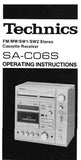TECHNICS SA-C06S FM MW SW1 SW2 STEREO CASSETTE RECEIVER OPERATING INSTRUCTIONS INC TRSHOOT GUIDE 32 PAGES ENG ESP