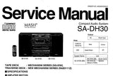 TECHNICS SA-DH30 COMPACT AUDIO SYSTEM SERVICE MANUAL INC BLK DIAG SCHEM DIAGS WIRING CONN DIAG TRSHOOT GUIDE PCB'S AND PARTS LIST 48 PAGES ENG