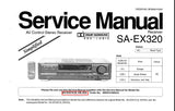 TECHNICS SA-EX320 AV CONTROL STEREO RECEIVER SERVICE MANUAL INC SCHEM DIAGS PCB'S AND PARTS LIST 22 PAGES ENG