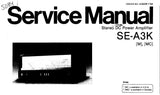 TECHNICS SE-A3K STEREO DC POWER AMPLIFIER SERVICE MANUAL INC BLK DIAG SCHEM DIAG PCB'S AND PARTS LIST 14 PAGES ENG