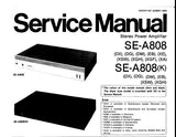 TECHNICS SE-A808 SE-A808 (K) STEREO POWER AMPLIFIER SERVICE MANUAL INC BLK DIAGS CONN DIAG SCHEM DIAG PCB AND PARTS LIST 14 PAGES ENG