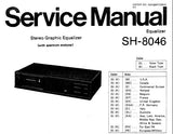 TECHNICS SH-8046 SERVICE MANUAL INC SCHEM DIAG PCB'S BLK DIAG AND PARTS LIST 19 PAGES ENG