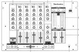 TECHNICS SH-MX1200 PRO MIXER SET OF SCHEMATIC DIAGRAMS INC SCHEM DIAGS PCB'S WIRING CONN DIAG AND BLK DIAG 33 PAGES ENG