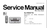 TECHNICS SJ-HDA710 MINI DISC DECK SERVICE MANUAL INC TRSHOOT GUIDE SCHEM DIAGS PCB'S WIRING CONN DIAG BLK DIAG AND PARTS LIST 72 PAGES ENG