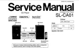 TECHNICS SL-CA01 CD PLAYER SERVICE MANUAL BLK DIAG SCHEM DIAG PCB'S WIRING CONN DIAG AND PARTS LIST 34 PAGES ENG
