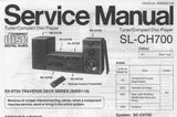TECHNICS SL-CH700 TUNER CD PLAYER SERVICE MANUAL INC SCHEM DIAGS PCB'S WIRING CONN DIAG BLK DIAG TRSHOOT GUIDE AND PARTS LIST 44 PAGES ENG
