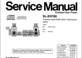 TECHNICS SL-EH760 CD PLAYER SERVICE MANUAL INC SCHEM DIAGS PCB'S WIRING CONN DIAG BLK DIAG TRSHOOT GUIDE AND PARTS LIST 44 PAGES ENG