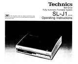 TECHNICS SL-J1 BELT DRIVE FULLY AUTOMATIC TURNTABLE SYSTEM OPERATING INSTRUCTIONS INC CONN DIAG 10 PAGES ENG
