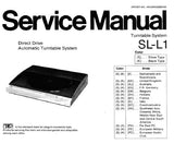 TECHNICS SL-L1 (M) (MC) TURNTABLE SYSTEM SL-L1 DIRECT DRIVE AUTOMATIC TURNTABLE SYSTEM SERVICE MANUALS INC CONN DIAGS PCB'S WIRING CONN DIAG SCHEM DIAGS BLK DIAG TRSHOOT GUIDE AND PARTS LIST 29 PAGES ENG