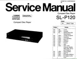 TECHNICS SL-P120 SL-P320 CD PLAYER SERVICE MANUAL INC PCB'S SCHEM DIAGS BLK DIAG AND PARTS LIST 29 PAGES ENG