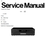 TECHNICS SL-PD7 CD CHANGER SERVICE MANUAL INC BLK DIAGS SCHEM DIAGS PCB'S TRSHOOT GUIDE WIRING CONN DIAG AND PARTS LIST 75 PAGES ENG
