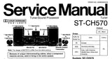 TECHNICS ST-CH570 TUNER SOUND PROCESSOR SERVICE MANUAL INC SCHEM DIAGS PCBS BLK DIAG AND PARTS LIST 46 PAGES ENG