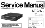 TECHNICS ST-CH7L LW MW FM STEREO TUNER SERVICE MANUAL INC SCHEM DIAG PCBS BLK DIAG AND PARTS LIST 13 PAGES ENG