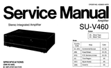 TECHNICS SU-V460 STEREO INTEGRATED AMPLIFIER SERVICE MANUAL INC BLK DIAG PCBS SCHEM DIAG AND PARTS LIST 18 PAGES ENG