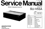 TECHNICS SU-V55A STEREO INTEGRATED AMP SERVICE MANUAL INC BLK DIAG PCBS SCHEM DIAG AND PARTS LIST 15 PAGES ENG