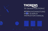 THORENS TD126MKIII ELECTRONIC TURNTABLE INSTRUCTION MANUAL INC CONN DIAG 43 PAGES ENG DEUT FRANC