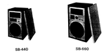 TECHNICS SB-440 SB-660 HIFI SPEAKER SYSTEM SERVICE MANUAL INC SCHEM DIAG AND PARTS LIST 4 PAGES ENG