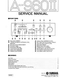YAMAHA A-960II STEREO INTEGRATED AMPLIFIER SERVICE MANUAL INC BLK DIAG PCBS SCHEM DIAGS AND PARTS LIST 30 PAGES ENG