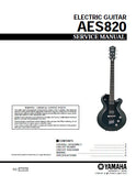 YAMAHA AES820 ELECTRIC GUITAR SERVICE MANUAL INC PCB CIRC DIAG WIRING DIAG AND PARTS LIST 6 PAGES ENG