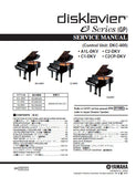 YAMAHA E3 SERIES (GP) A1L-DKV C2-DKV C1-DKV C2CP-DKV DISKLAVIER PIANO SERVICE MANUAL INC BLK DIAG PCBS SCHEM DIAG AND PARTS LIST 246 PAGES ENG