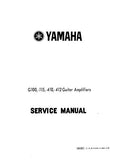 YAMAHA G100 G115 G410 G412 GUITAR AMPLIFIERS SERVICE MANUAL INC PCBS SCHEM DIAG AND PARTS LIST 15 PAGES ENG