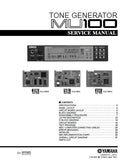 YAMAHA MU100 TONE GENERATOR SERVICE MANUAL INC BLK DIAG PCBS SCHEM DIAG AND PARTS LIST 38 PAGES ENG