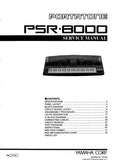 YAMAHA PSR-8000 PORTATONE KEYBOARD SERVICE MANUAL INC BLK DIAG SCHEM DIAGS AND PARTS LIST 83 PAGES ENG