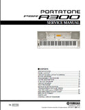 YAMAHA PSR-A300 PORTASOUND KEYBOARD SERVICE MANUAL INC BLK DIAG PCBS SCHEM DIAGS AND PARTS LIST 40 PAGES ENG