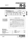 YAMAHA R-5 STEREO RECEIVER SERVICE MANUAL INC BLK DIAG SCHEM DIAG AND PARTS LIST 36 PAGES ENG