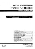 YAMAHA REV100 DIGITAL REVERBERATOR SERVICE MANUAL INC BLK DIAG PCBS SCHEM DIAGS AND PARTS LIST 29 PAGES ENG