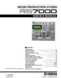 YAMAHA RS7000 MUSIC PRODUCTION STUDIO SERVICE MANUAL INC BLK DIAG PCBS SCHEM DIAGS AND PARTS LIST 97 PAGES ENG