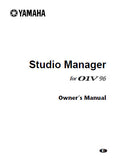 YAMAHA 01V96 DIGITAL MIXING CONSOLE STUDIO MANAGER OWNER'S MANUAL 36 PAGES ENG