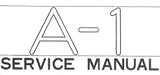 YAMAHA A-1 INTEGRATED STEREO AMPLIFIER SERVICE MANUAL INC BLK DIAG LEVEL DIAG WIRING DIAG PCB'S SCHEM DIAG AND PARTS LIST 34 PAGES ENG