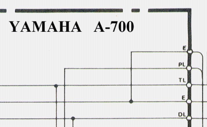 YAMAHA A-700 STEREO INTEGRATED AMPLIFIER SCHEMATIC DIAGRAM 3 PAGES ENG